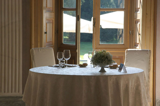 Tavolo sposi in villa Bergamo